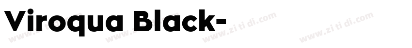 Viroqua Black字体转换